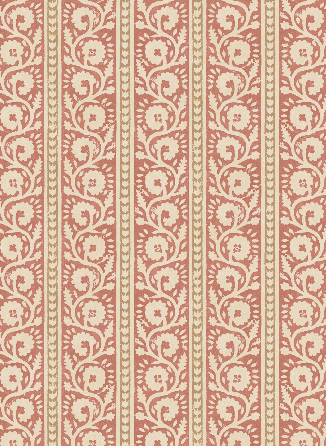 Tapete Bibury - Red/ Sand