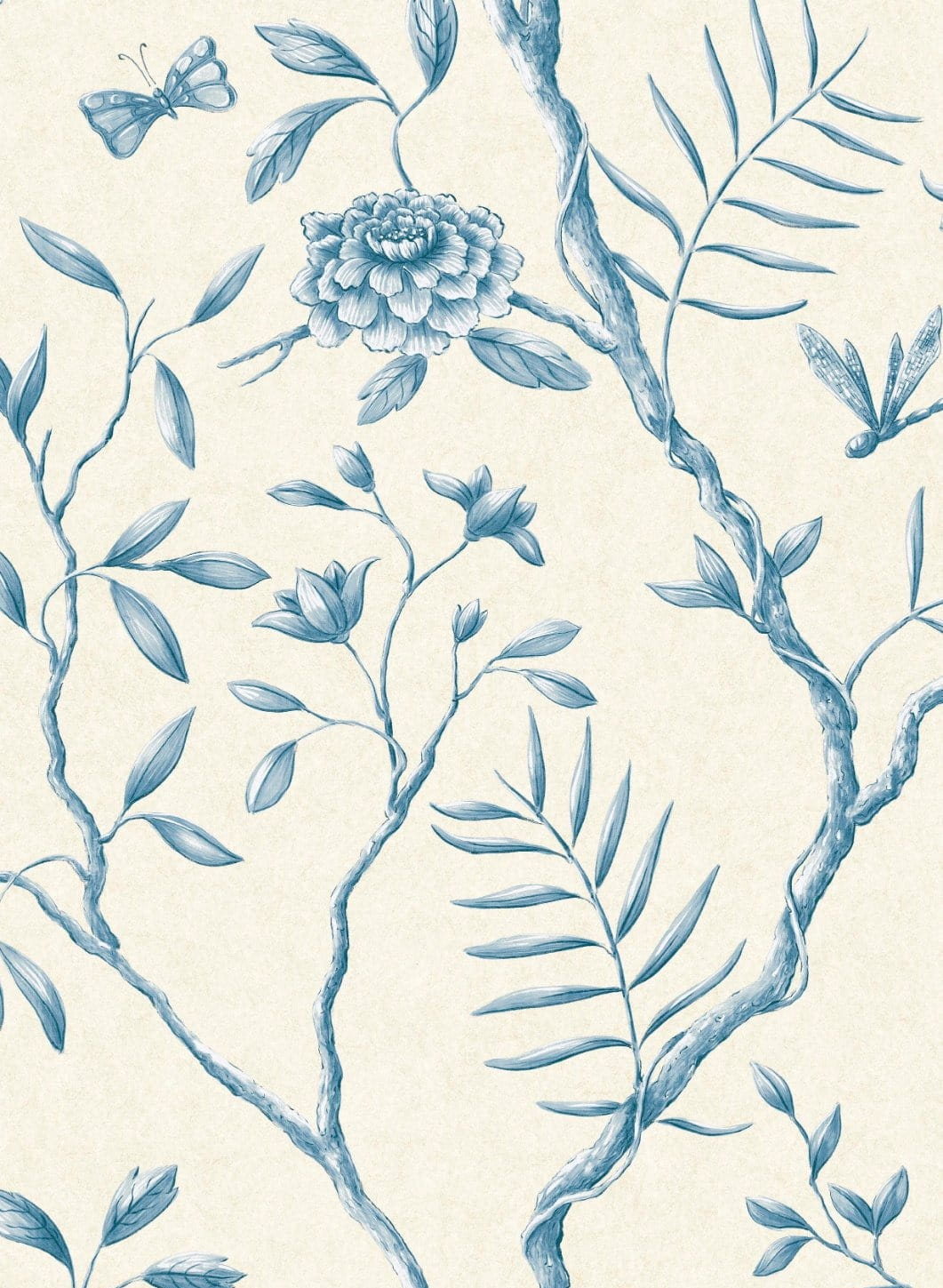 Wallpaper Jasper Peony - China Blue