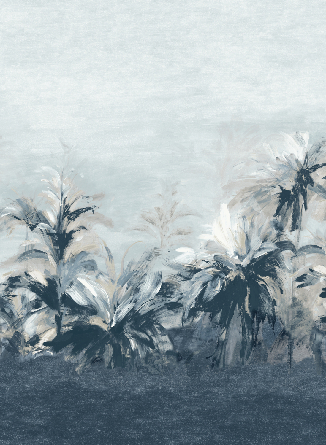 Tapete Alberi - Midnight/ Linen Banner