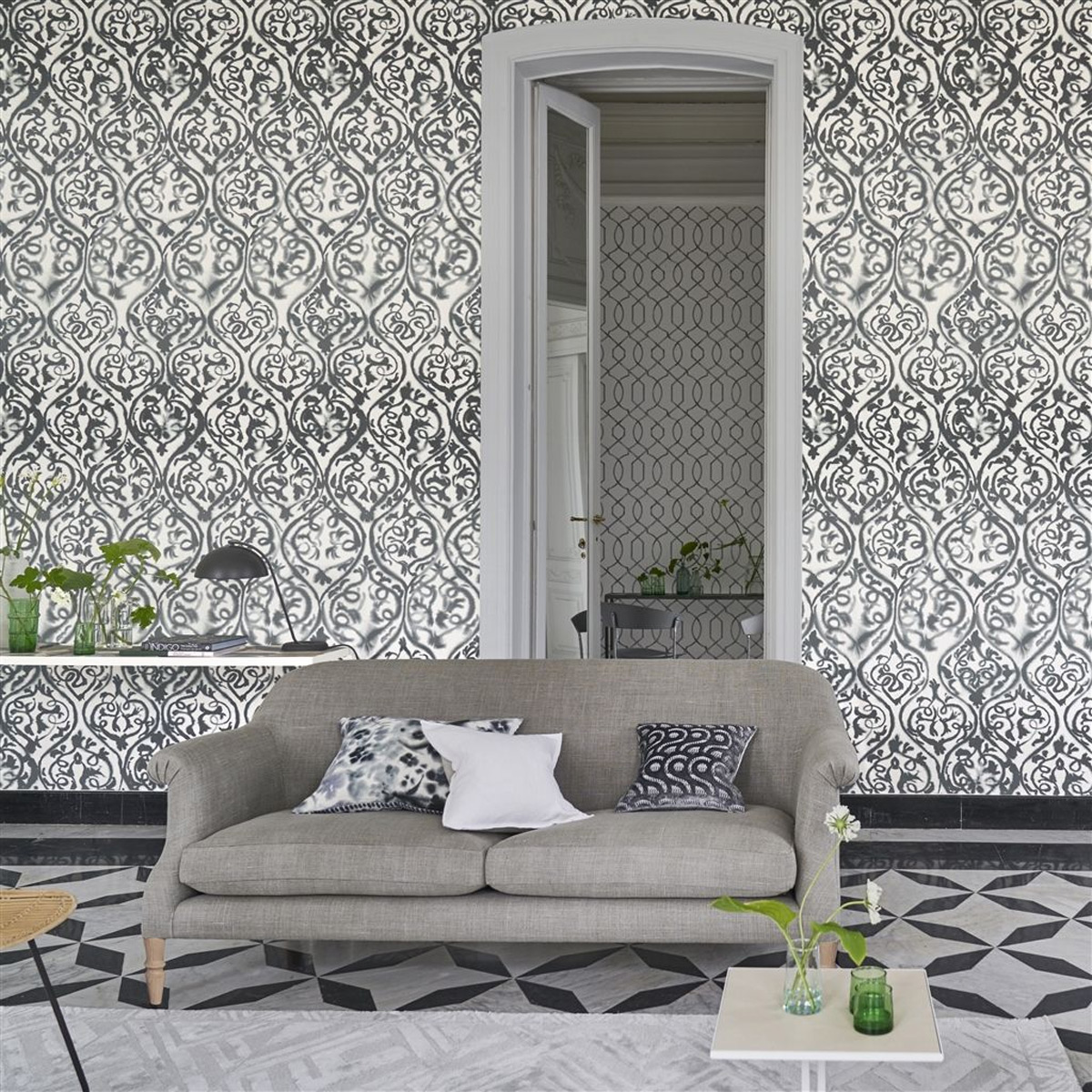 Wandbild Arabesque - Graphite