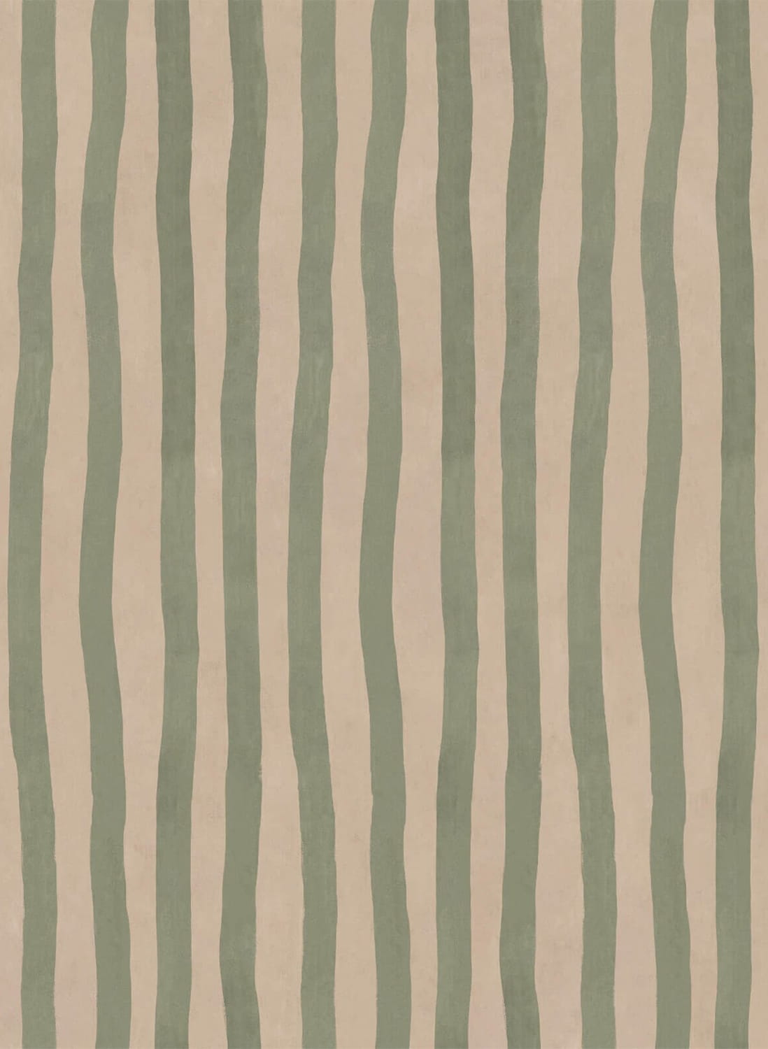 Papier peint Artists Stripe - Sap/ Alabaster