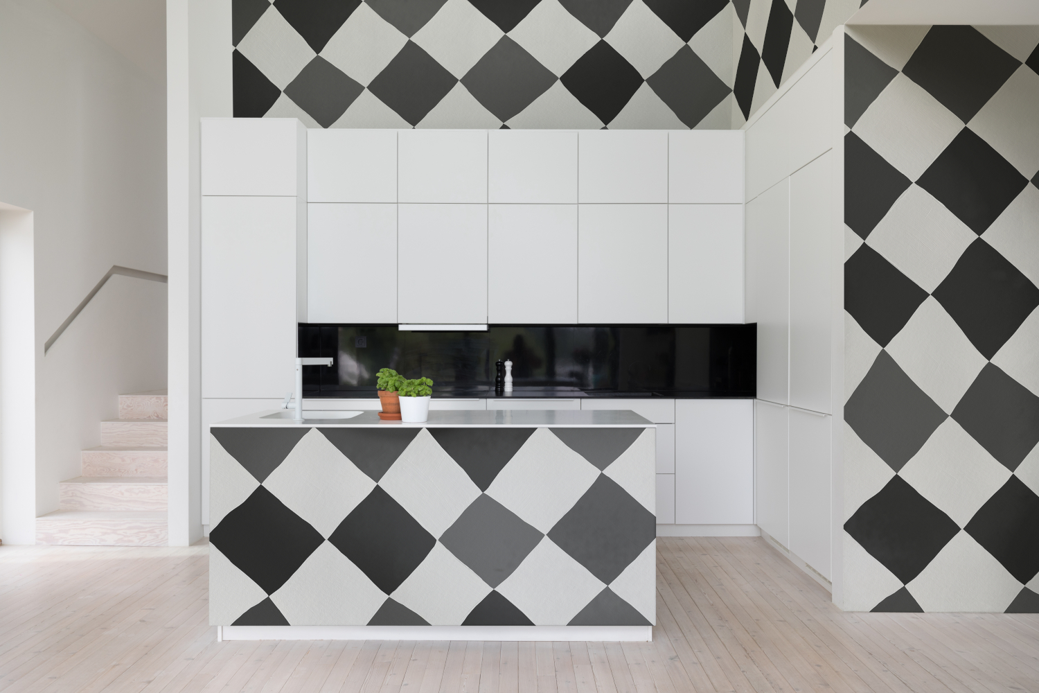 Wandbild Tremble - Black/ White