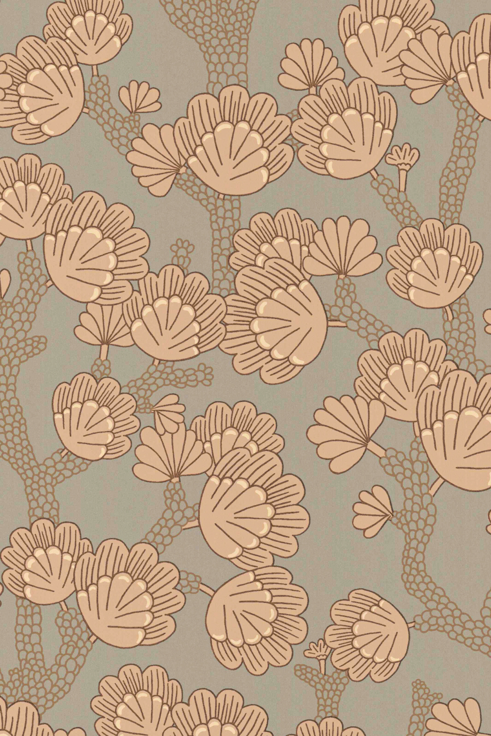 Tapete Beachy Breeze - Bay Tree Green