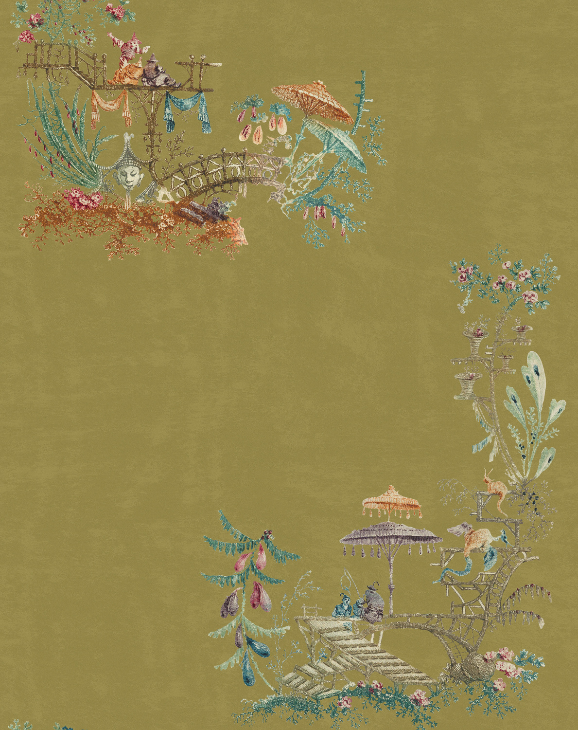 Stoff Chinoiserie - Velvet - FB00027