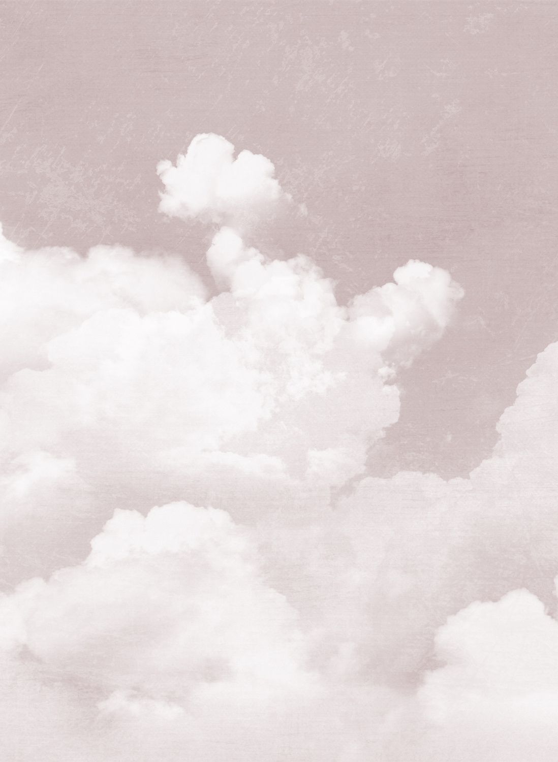 Wandbild Cuddle Clouds - Pink