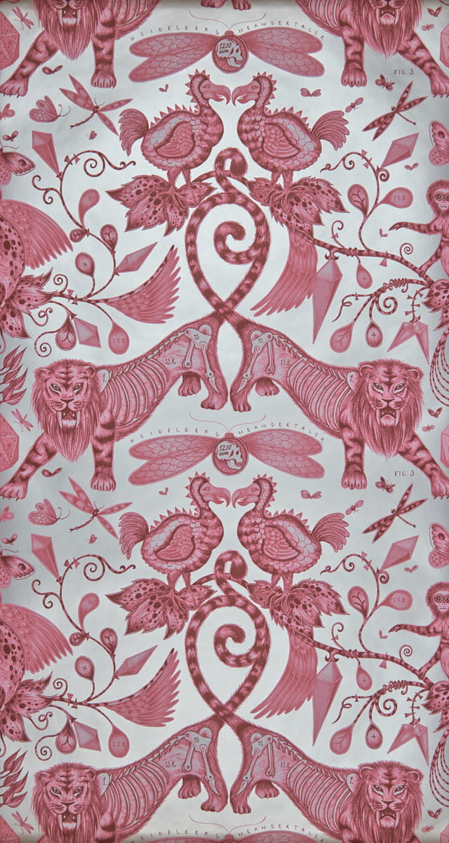 Tapete Extinct - Magenta