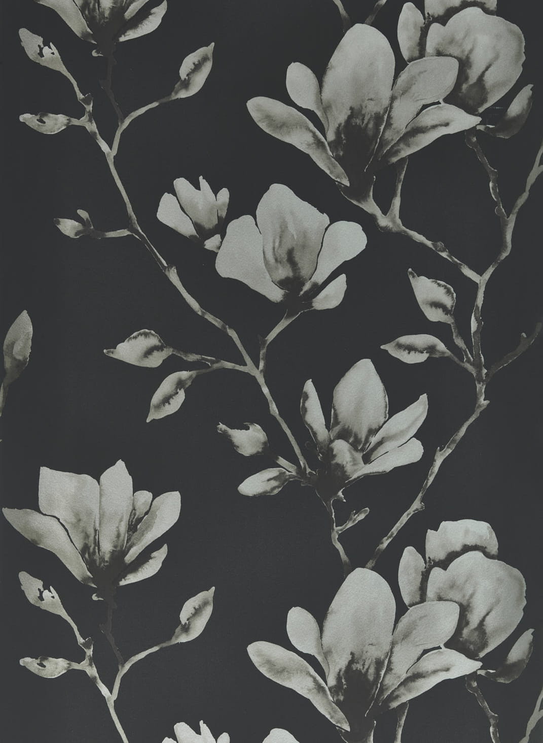 Tapete Lotus - Onyx/ Silver