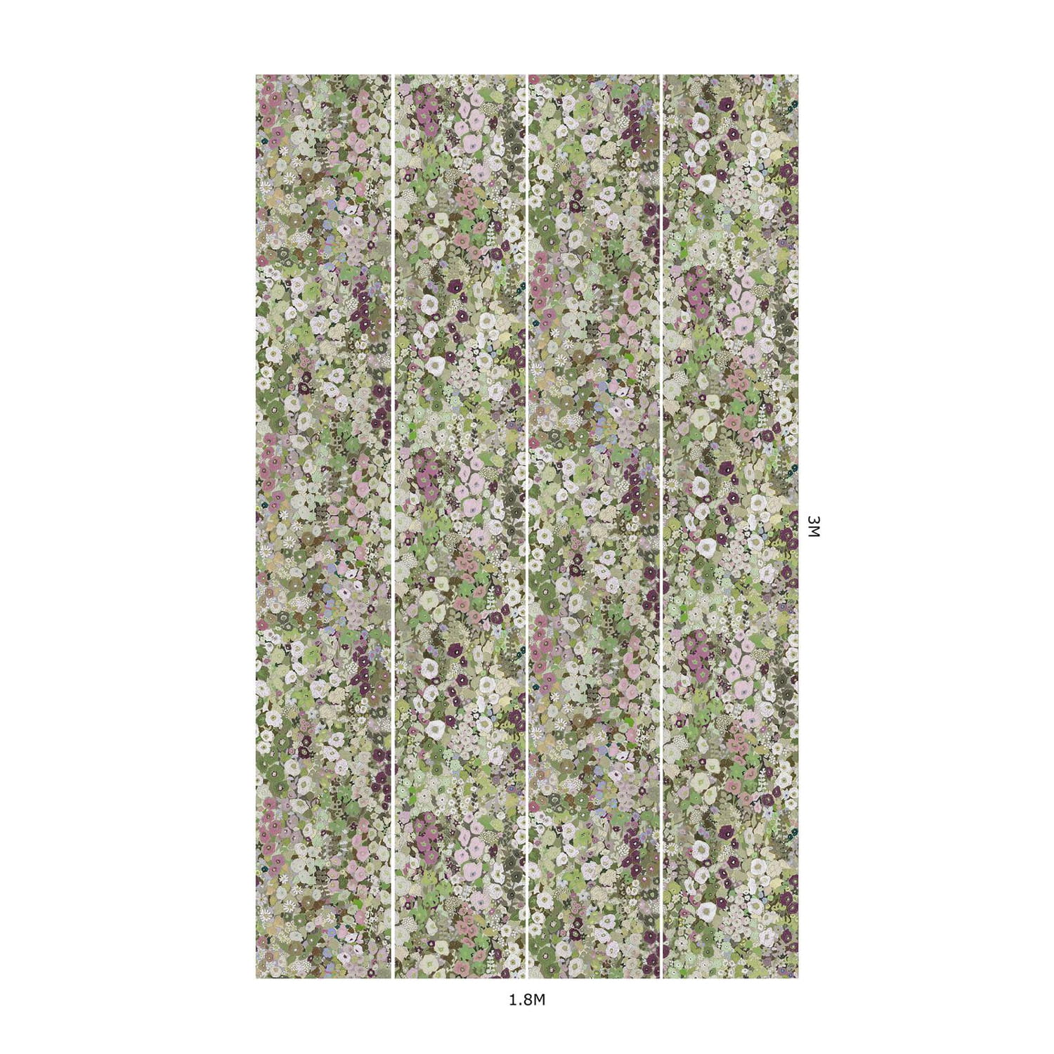 Tapete Hollyhocks - Meadow