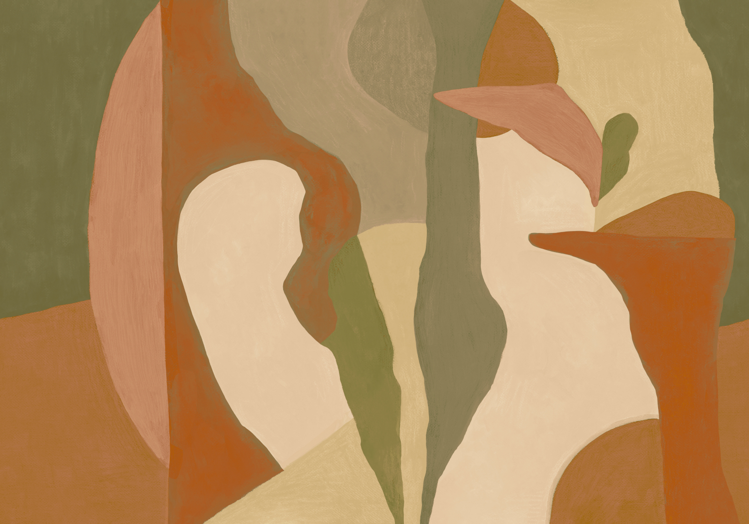 Wandbild Abstract Mex - Orange