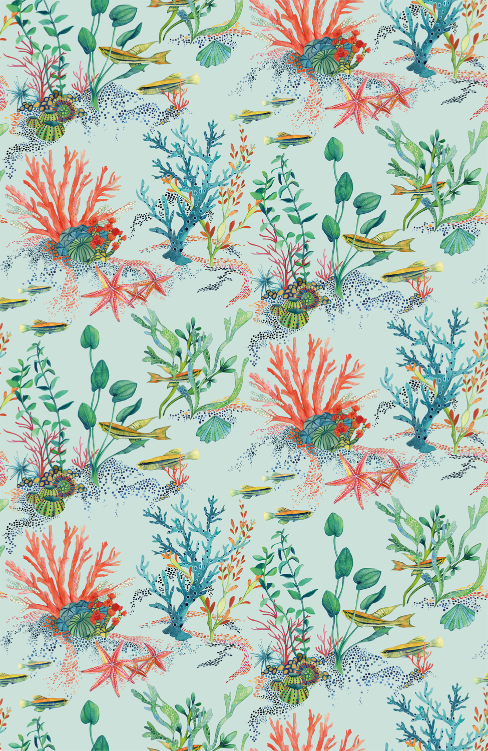 Tapete Coralline - Aqua