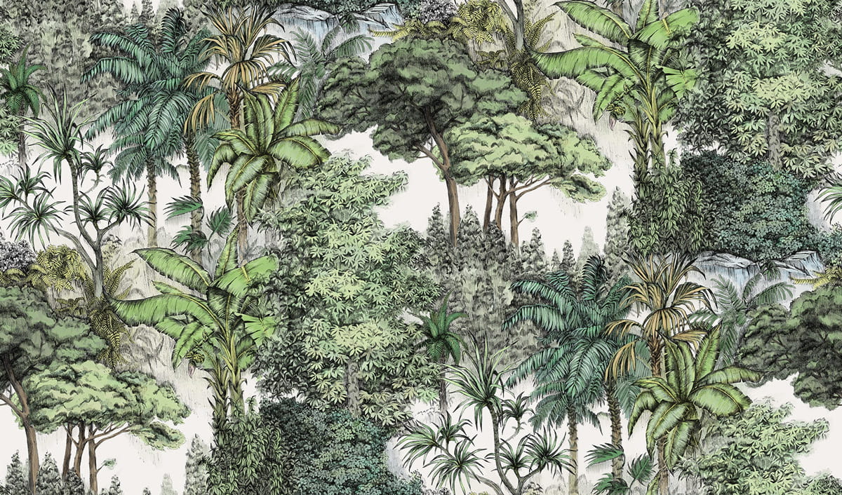 Wandbild Secret Garden - Lush Green