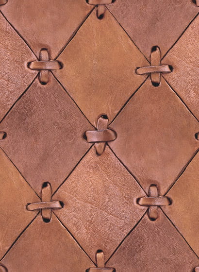 Wandbild Leather Rhombs - Buff