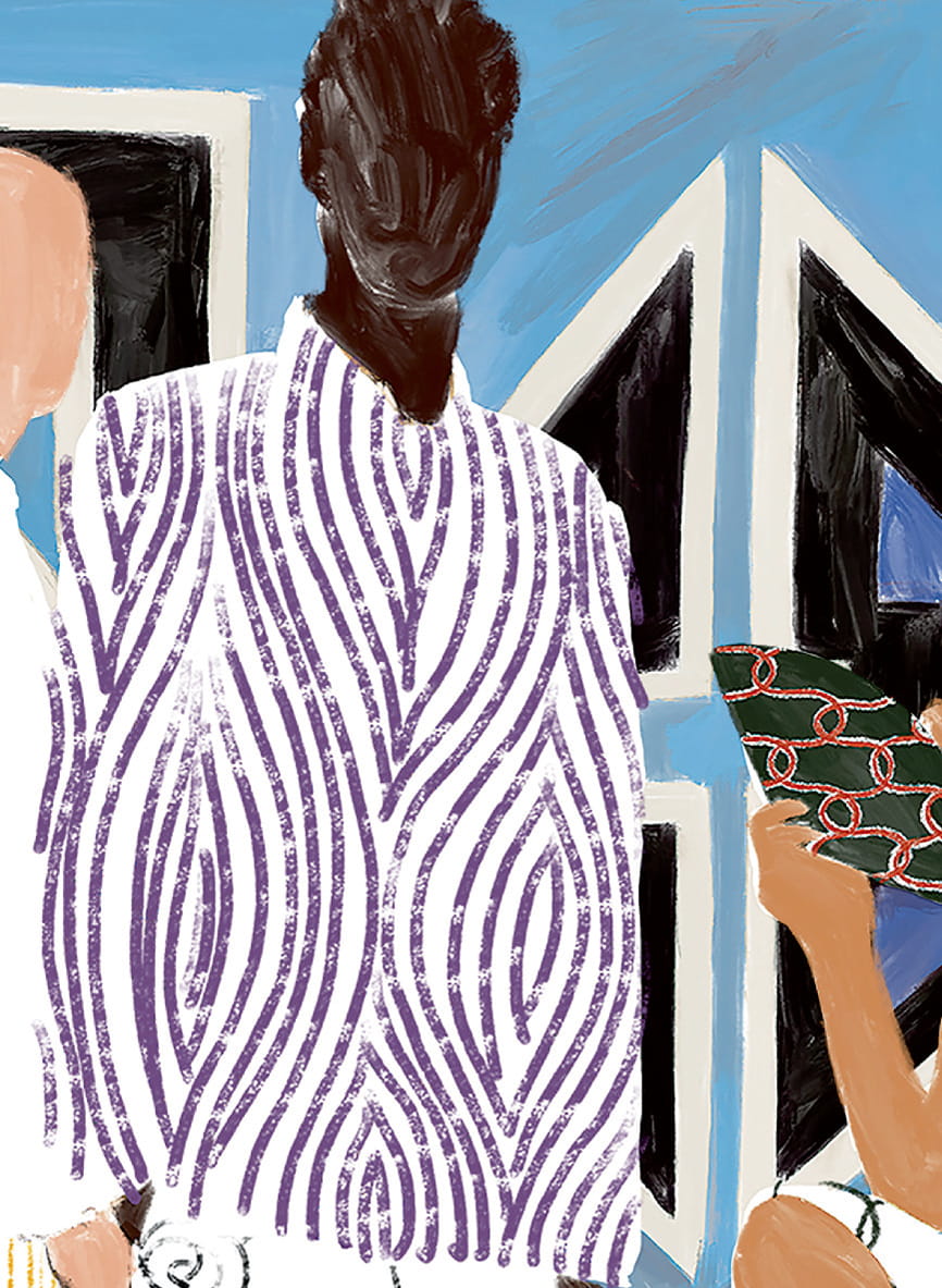 Wandbild Ndebele - Panel 2