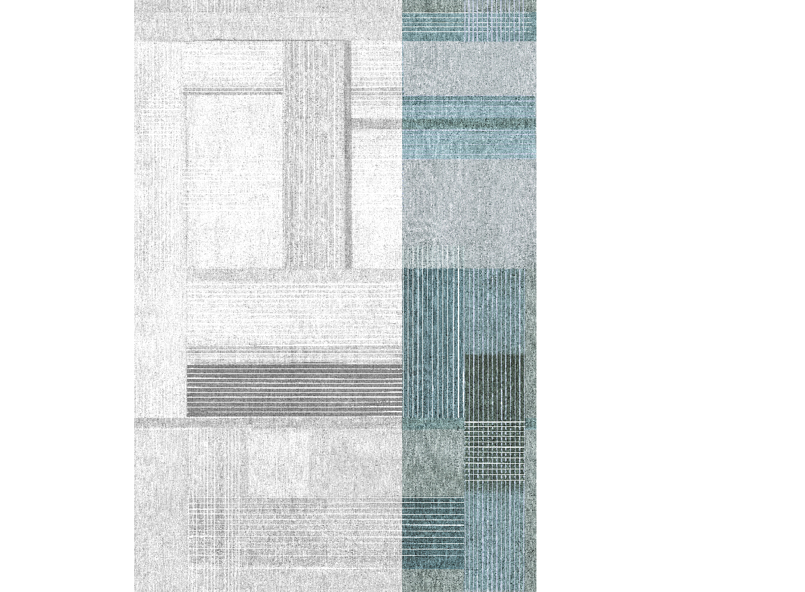 Wandbild Bonn - Light Blue Panel 3