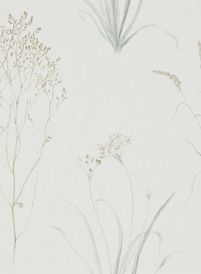 Tapete Farne Grasses - Silver/ Ivory