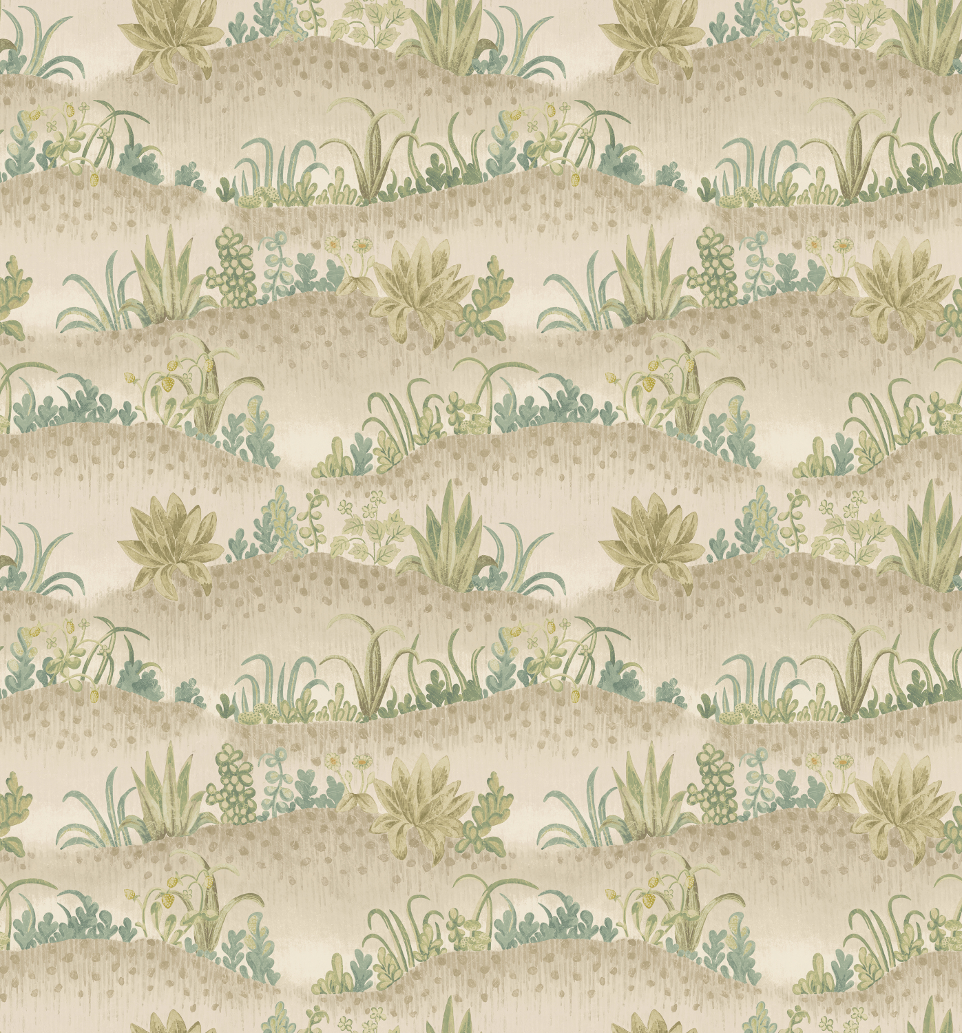 Tapete Garden Tapestry - Soft Blue/ Green