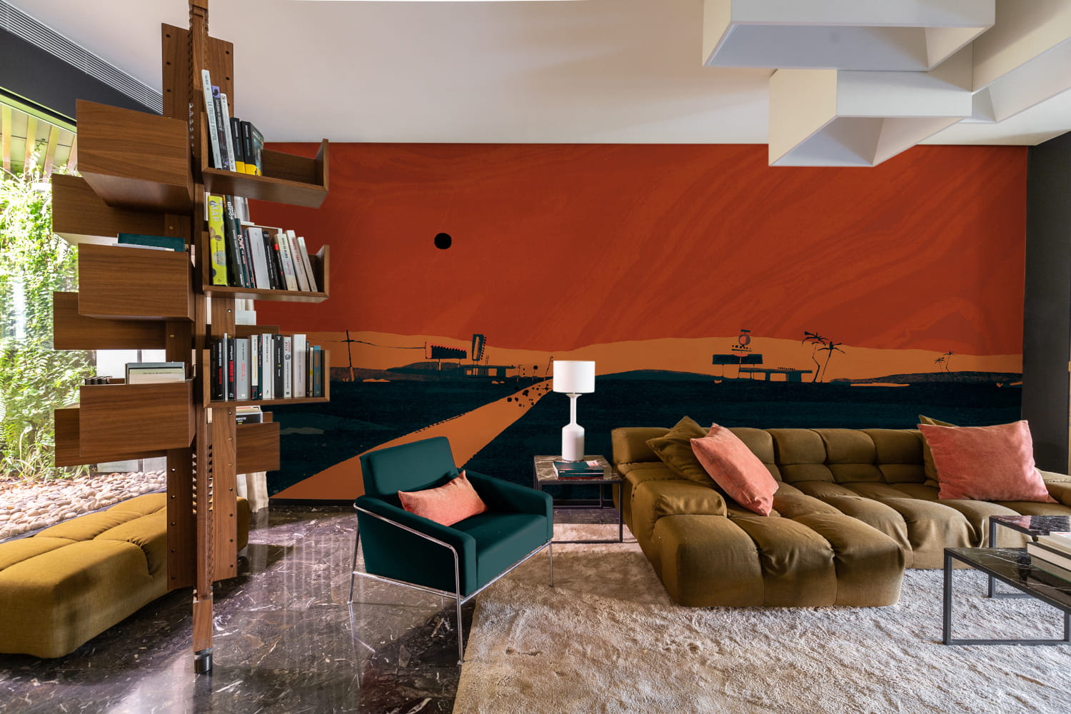 Wandbild Road Trip - Orange