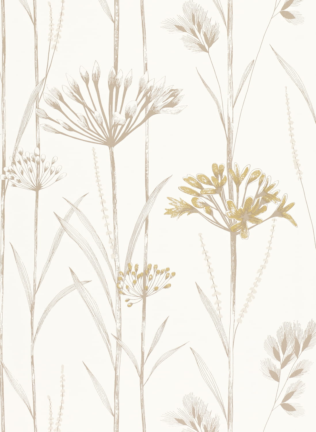 Tapete Gardinum - Ivory/ Gold