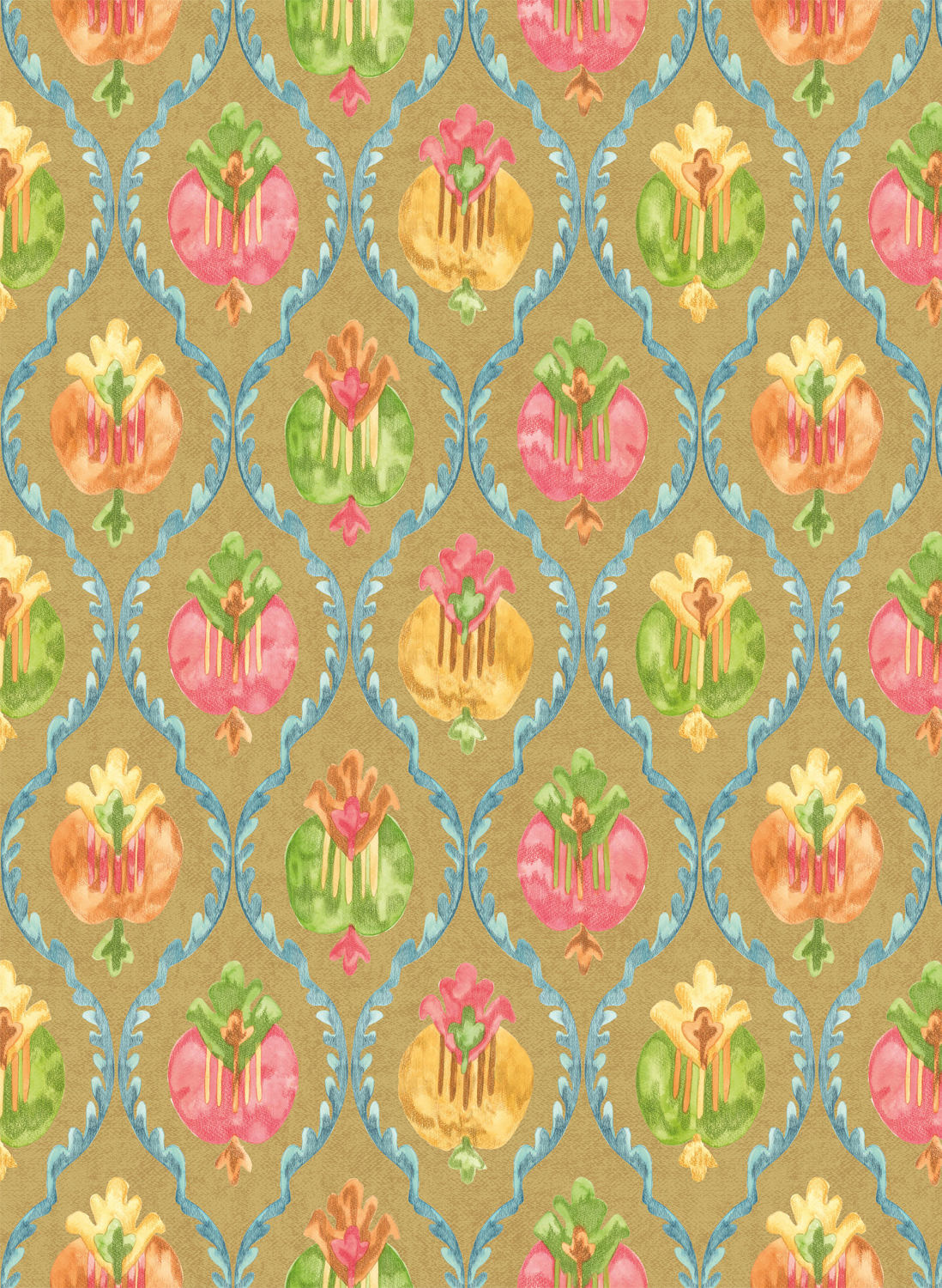 Tapete Mysore - Metallic Gold