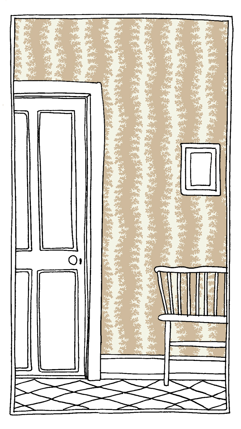 Tapete Elkhorn Stripe - Stepping Stone/ Ringhill White