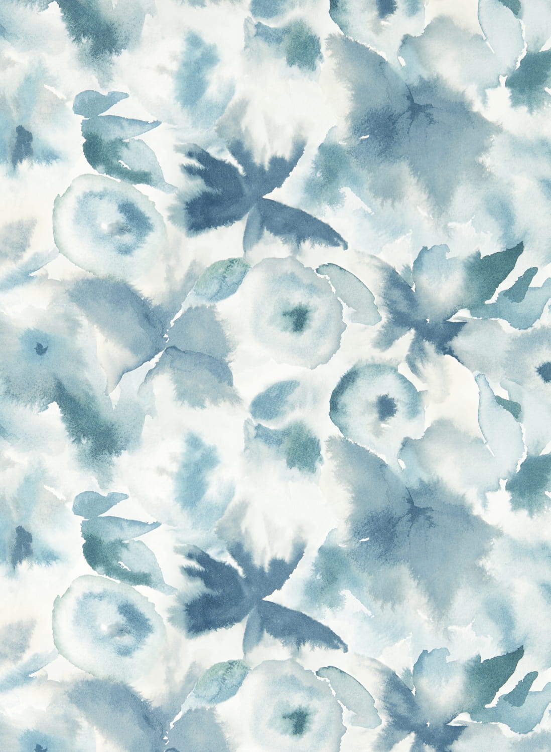 Tapete Flores - Cornflower/ First Light/ Denim