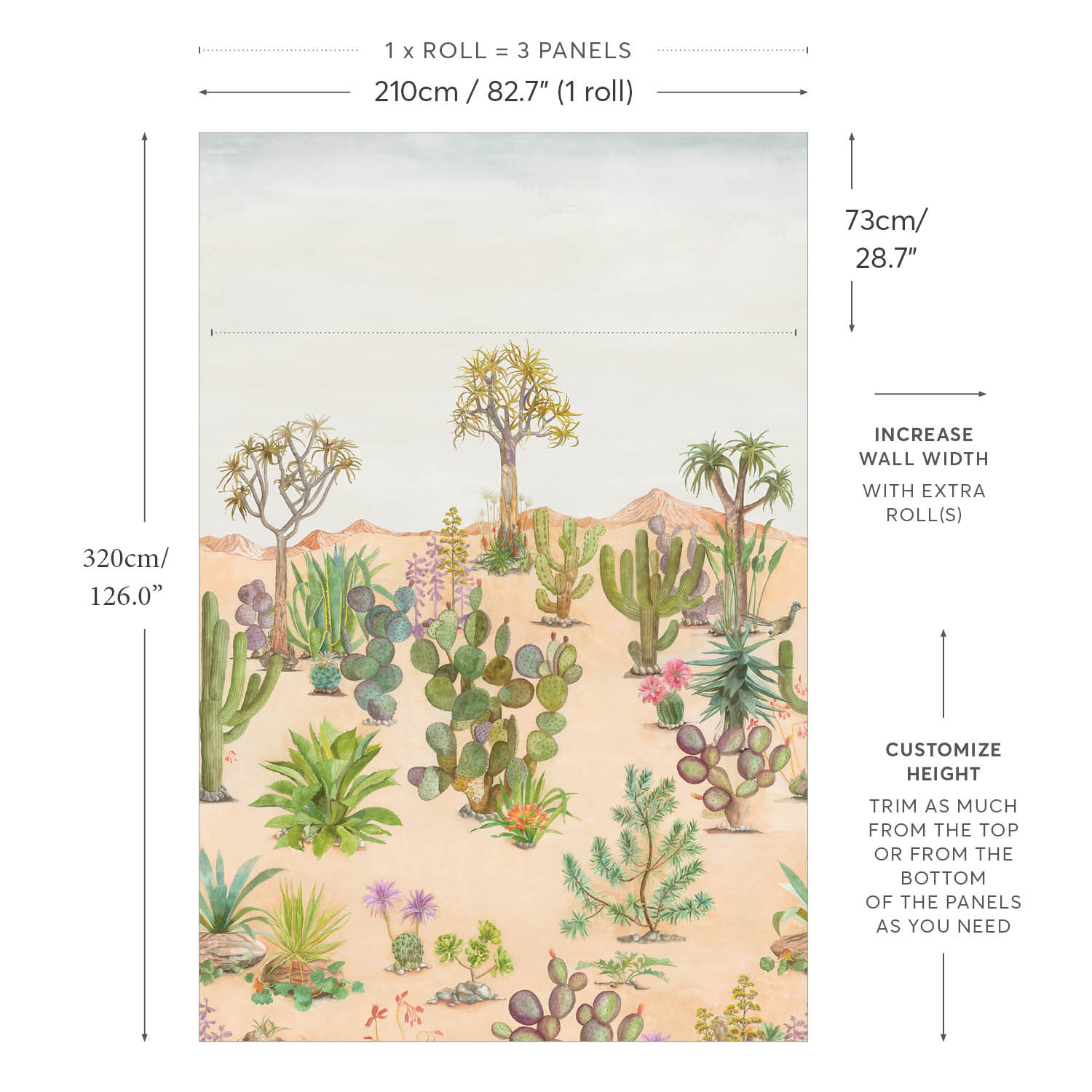 Wandbild Desert - Sand