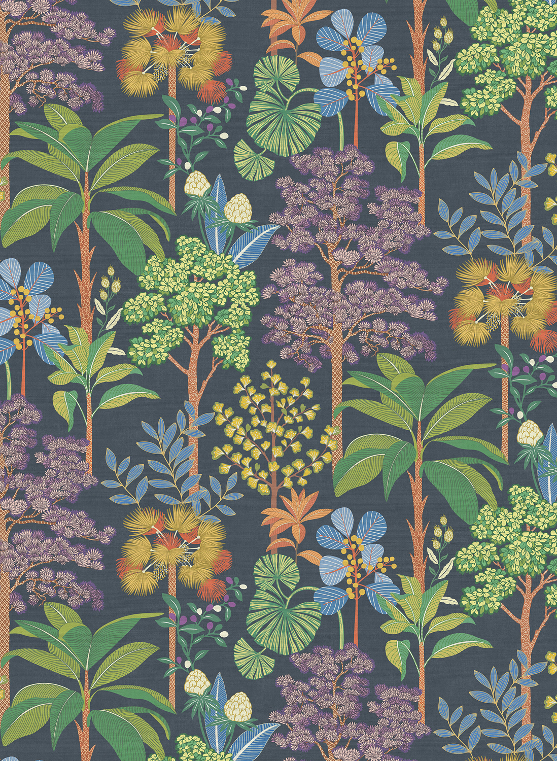 Tapete Arboreta - Midnight/ Multi
