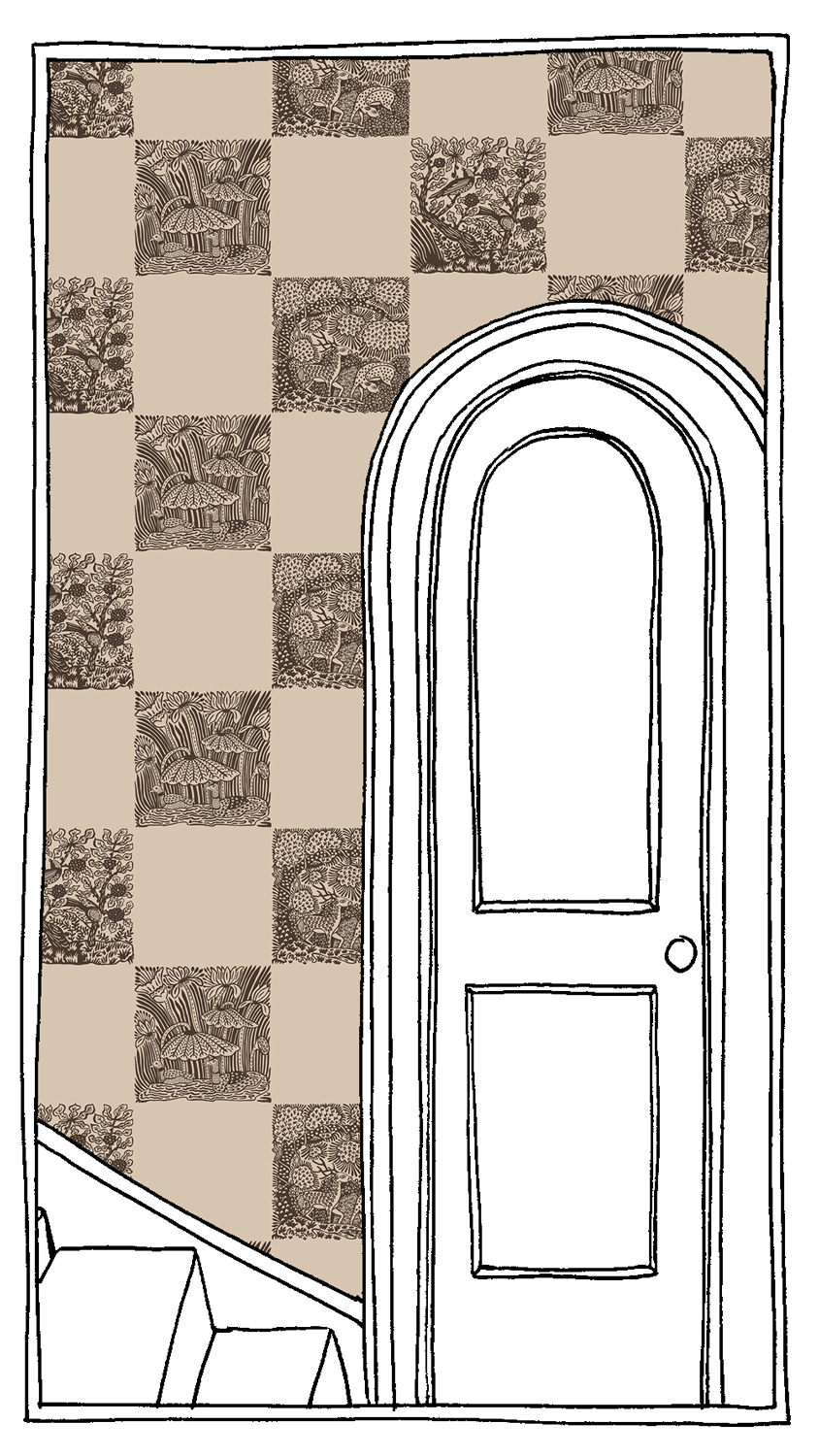 Tapete Animal Check - Chimney/ Cromwell Stone