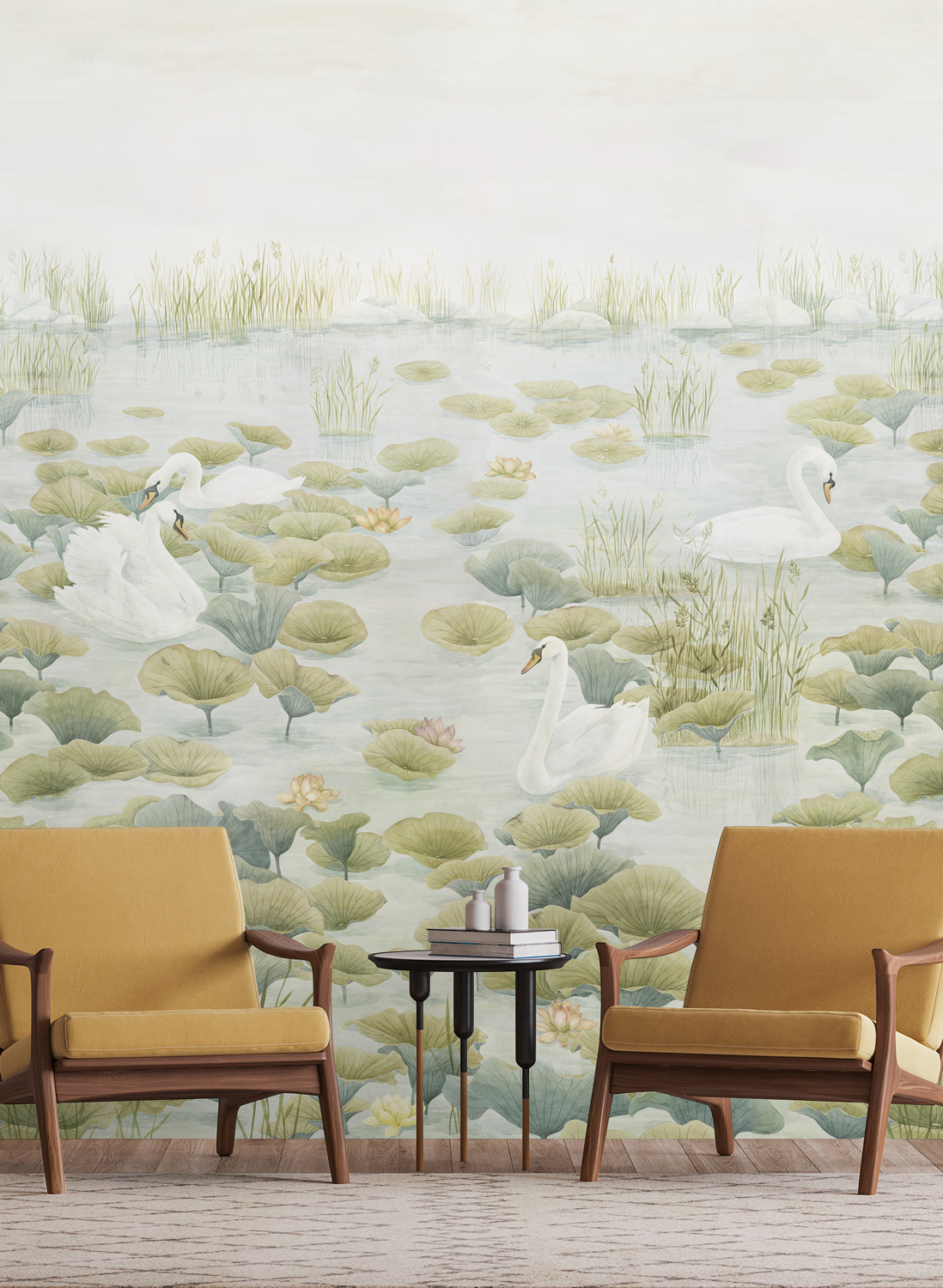 Wandbild Classic Swan Lake