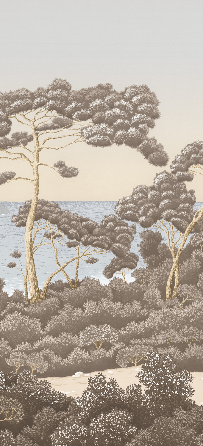 Wandbild Port Cros - Bleu Ocre Panel C