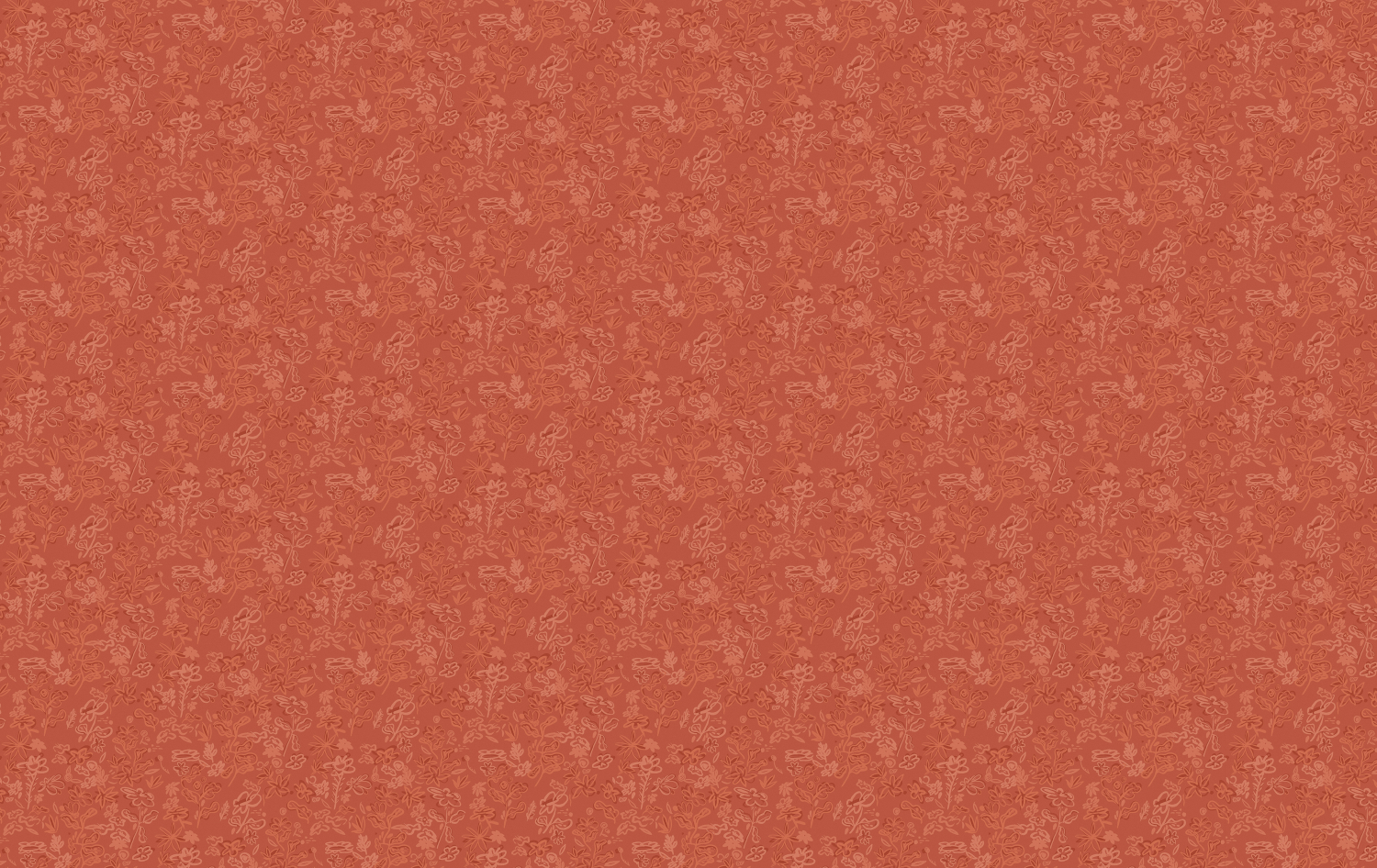 Tapete Crazy Flowers - Red