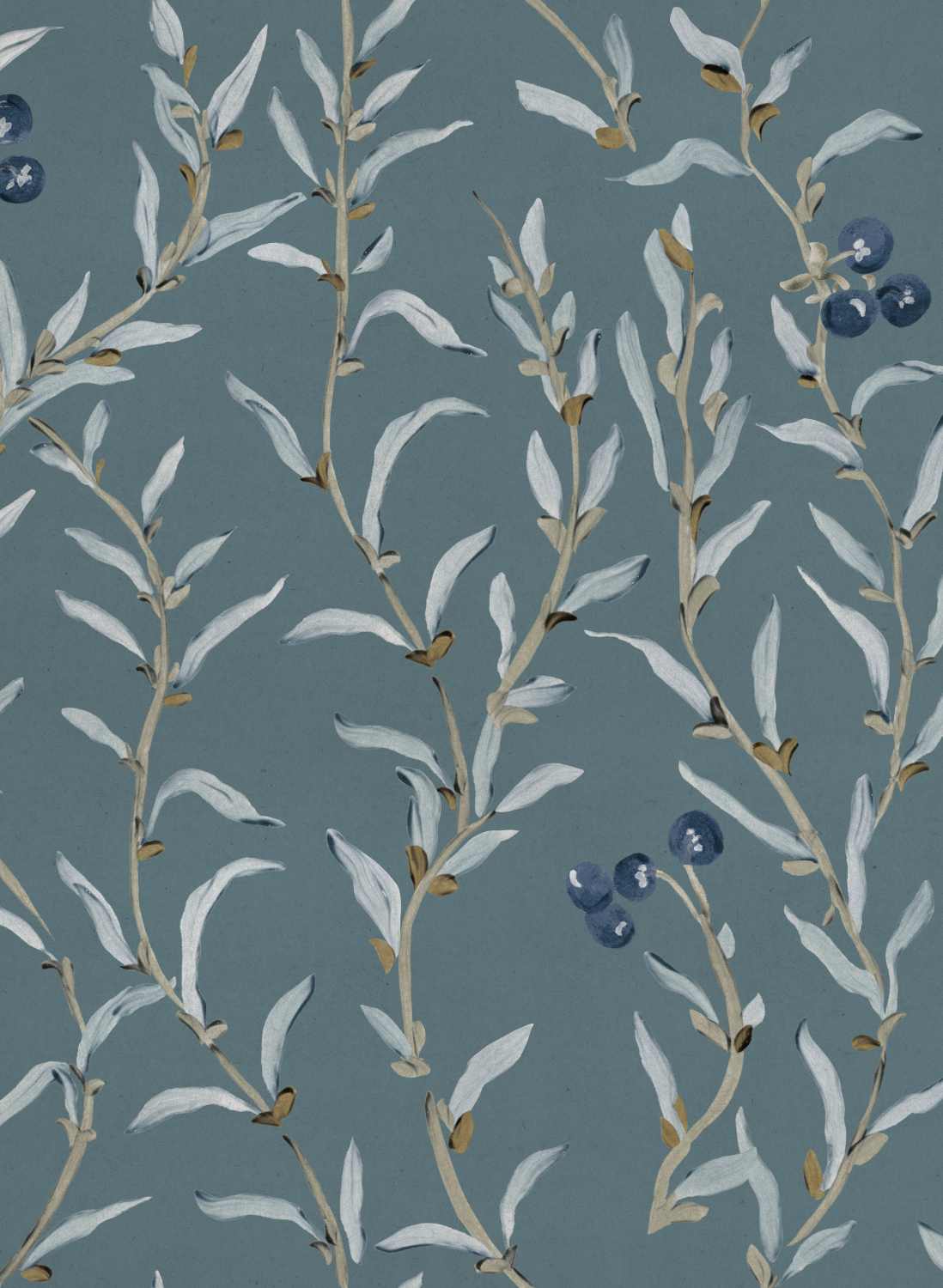 Tapete Wild Blackthorn - Sapphire