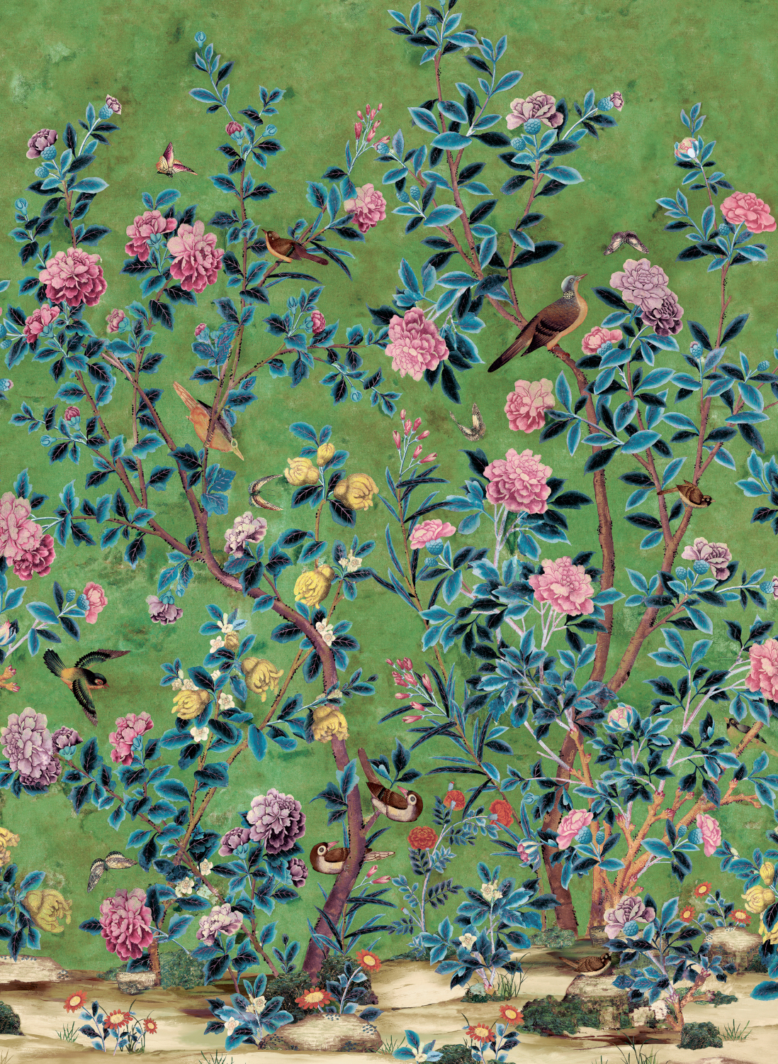Wandbild Jardin Bloom - green