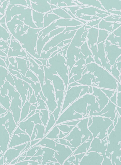 Tapete Twiggy - Eau de Nil / White / Silver
