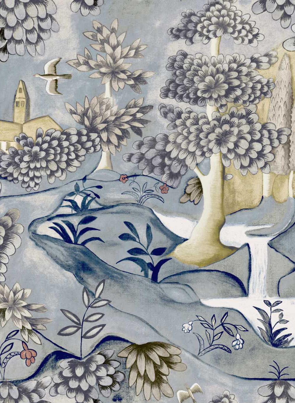Tapete Verdure - Lead Blue