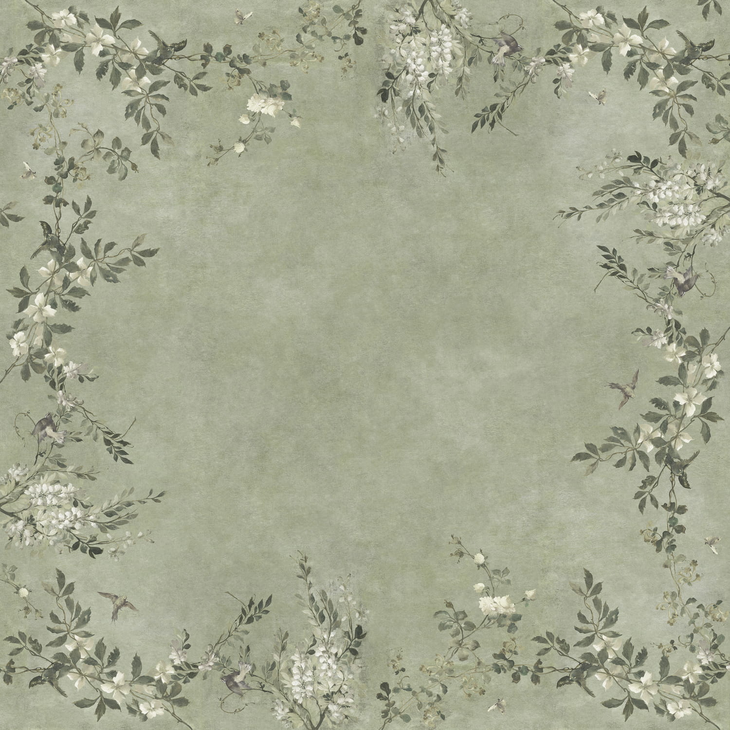Wandbild Luca Square - Sage Green