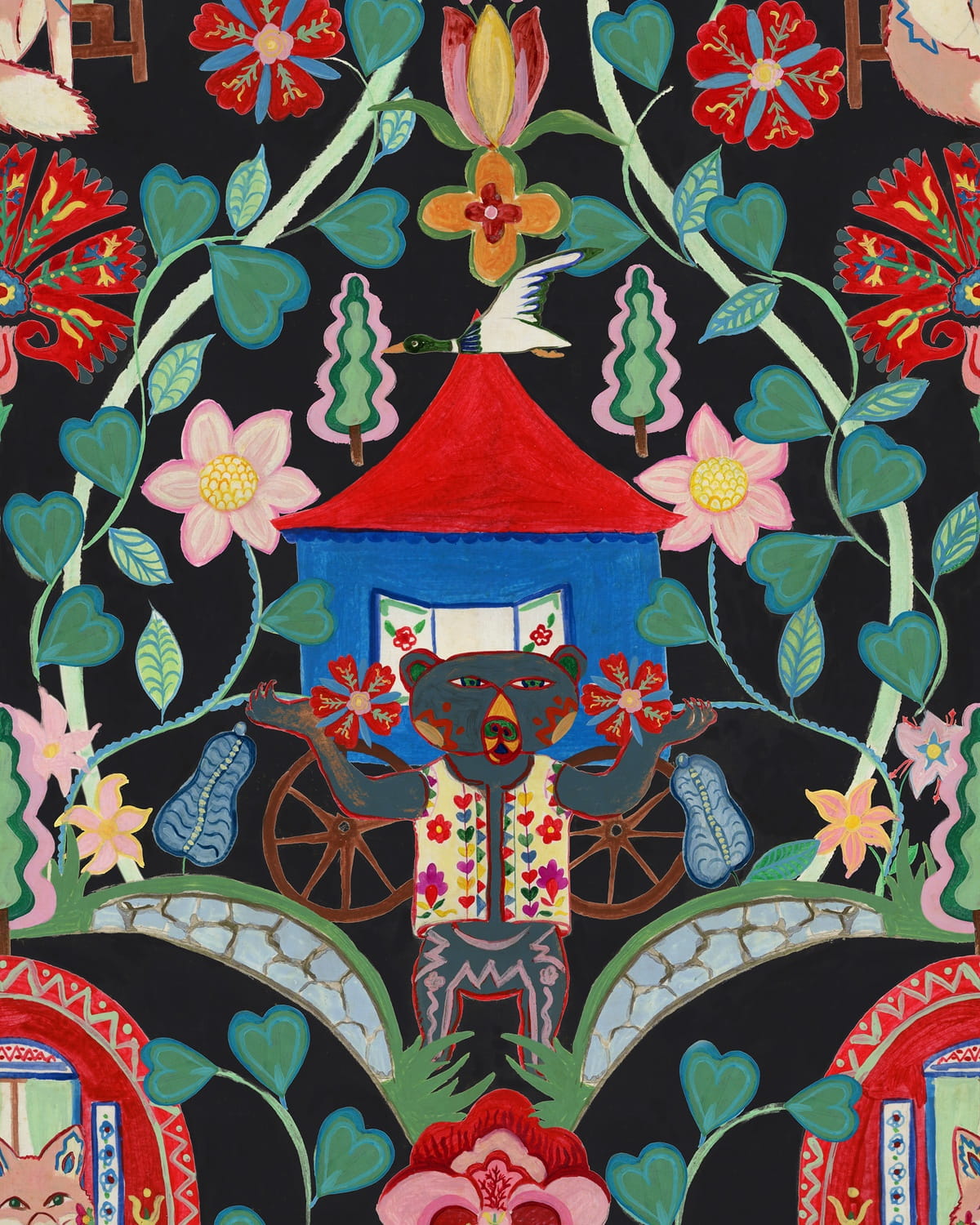 Tapete Gypsy Fairytale - Anthracite
