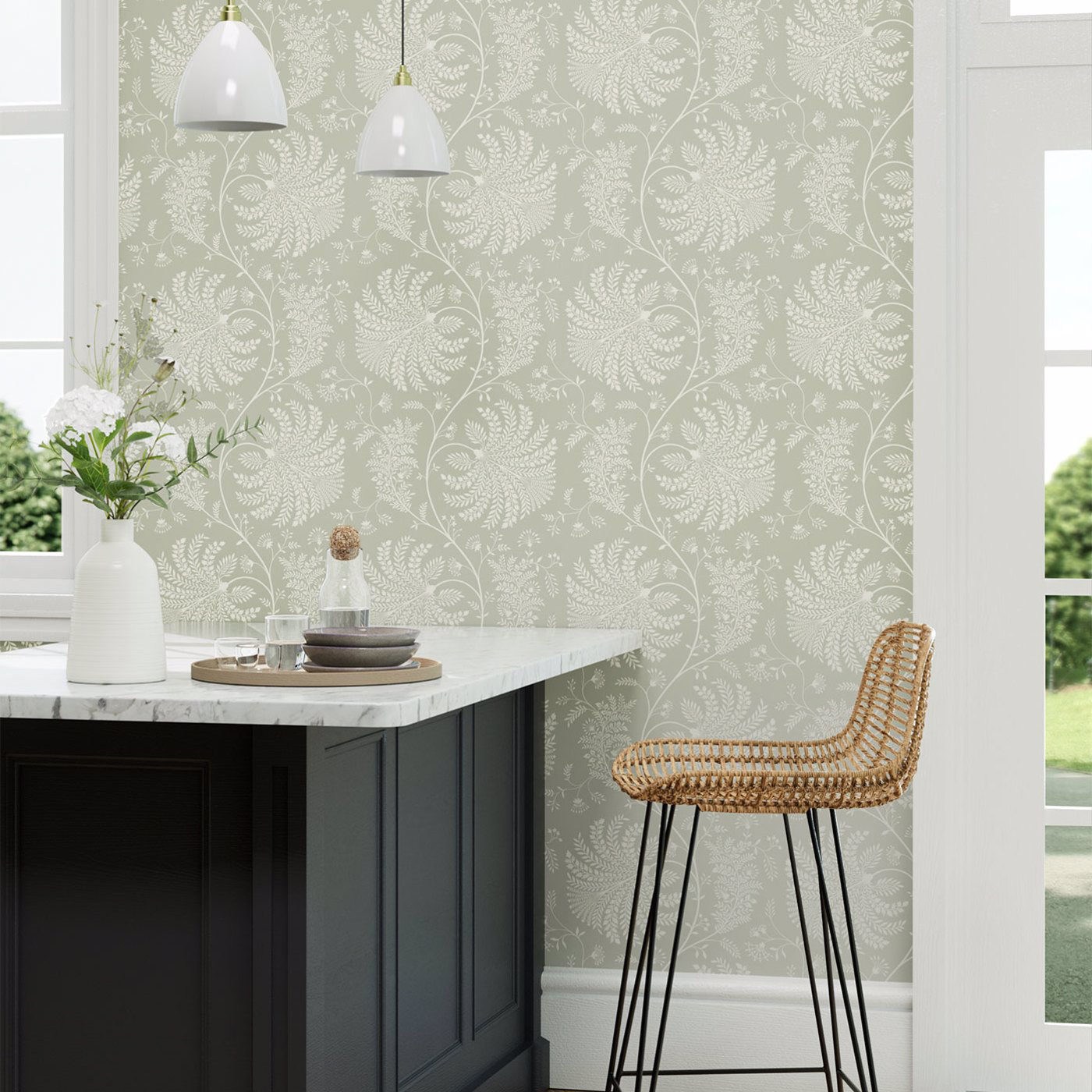 Tapete Mapperton - Sage/ Cream