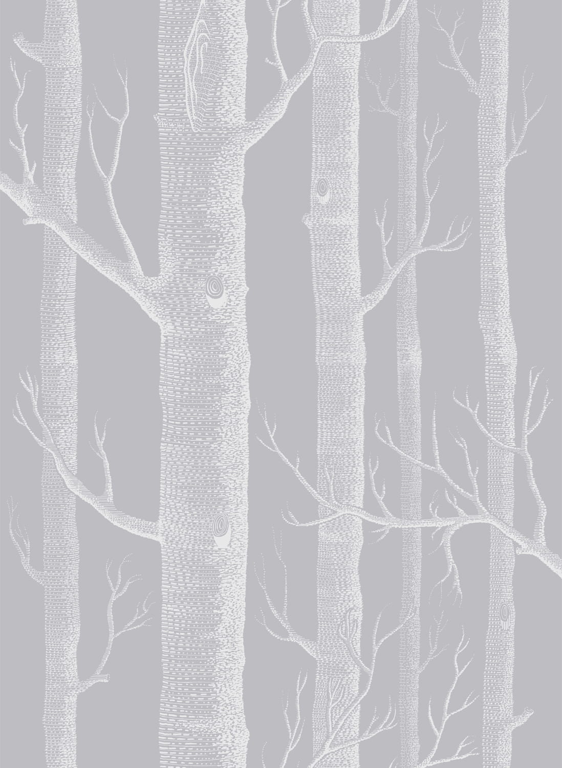 Tapete Woods - Grey/ White