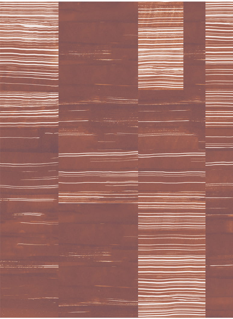 Wandbild Earth Layers - Terracotta