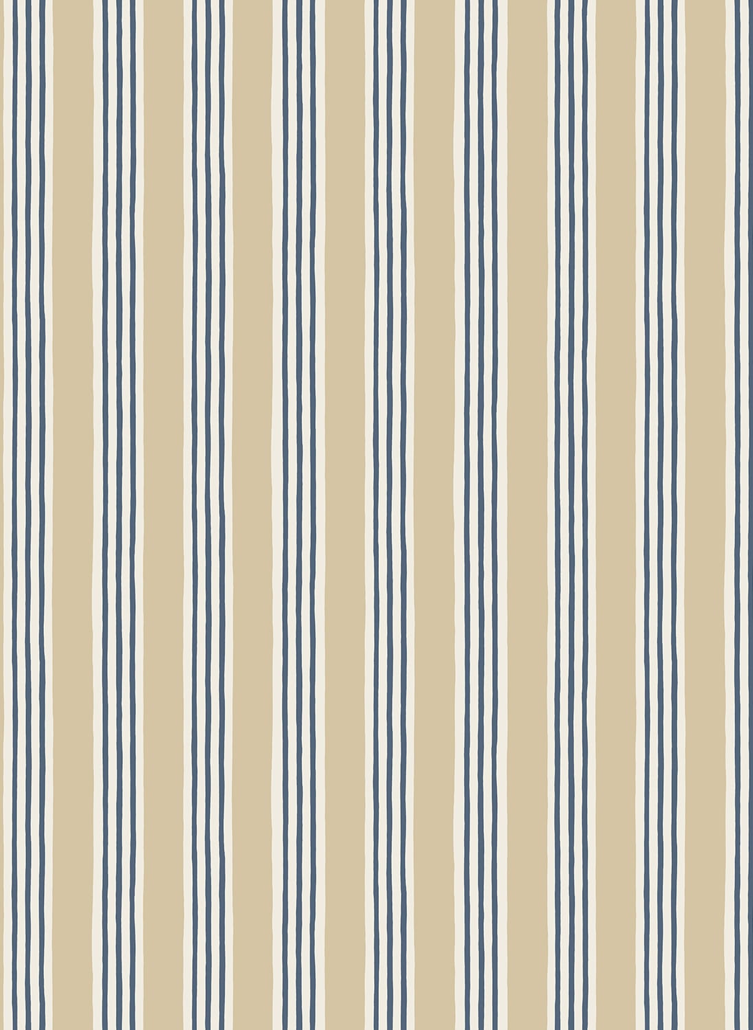 Tapete Kemble Stripe - Chute Blue/ Shell/ Cliffwell Stone