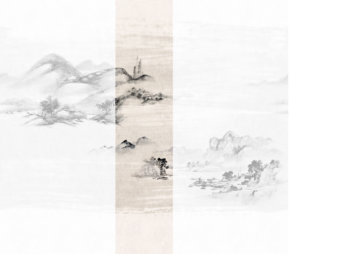 Wandbild Kawa - Black Ink Panel 3