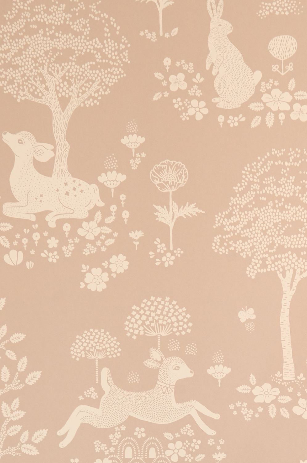 Tapete Summer Fields - Dusty Pink