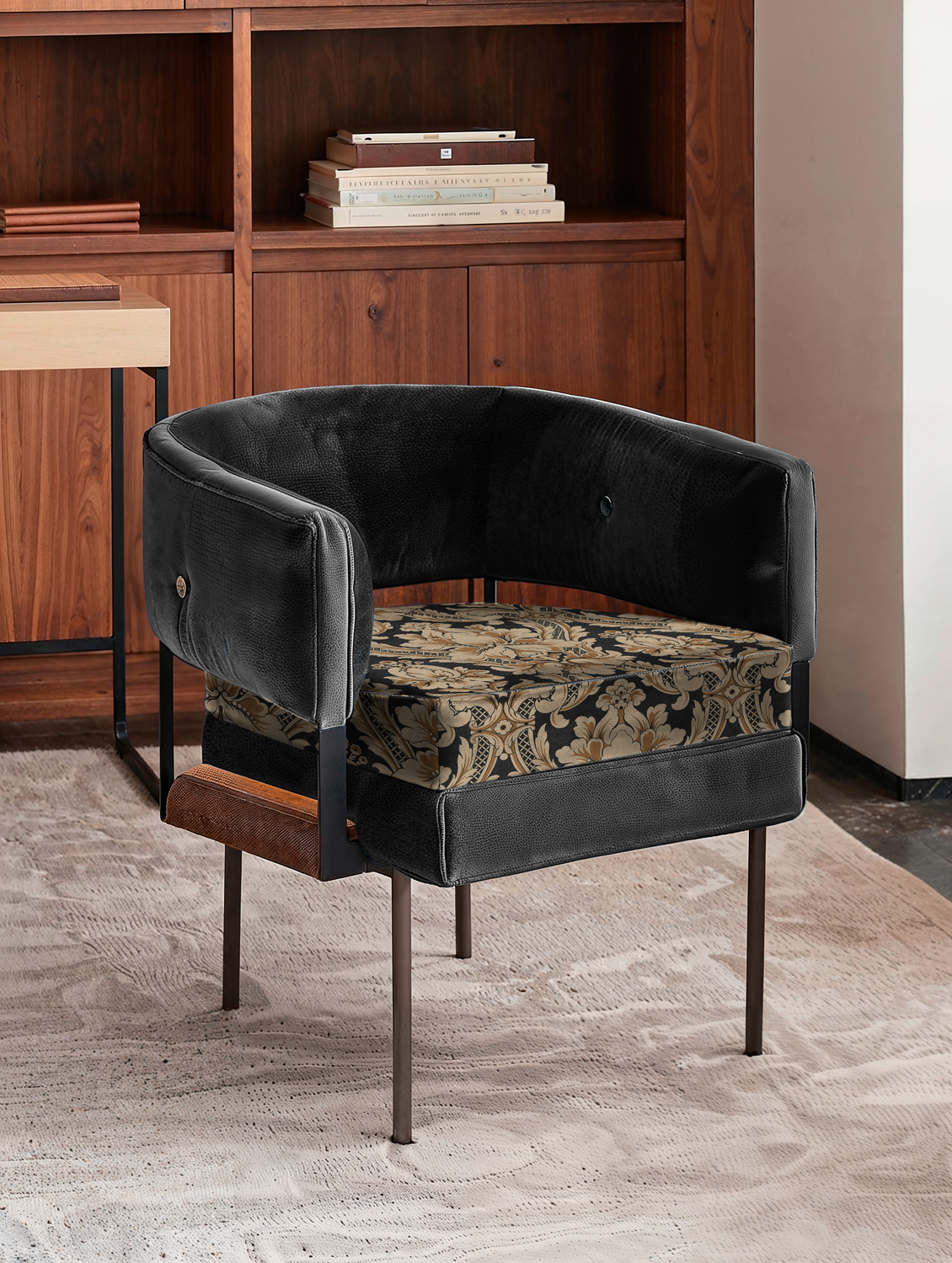 Stoff Venetian Damask - Onyx