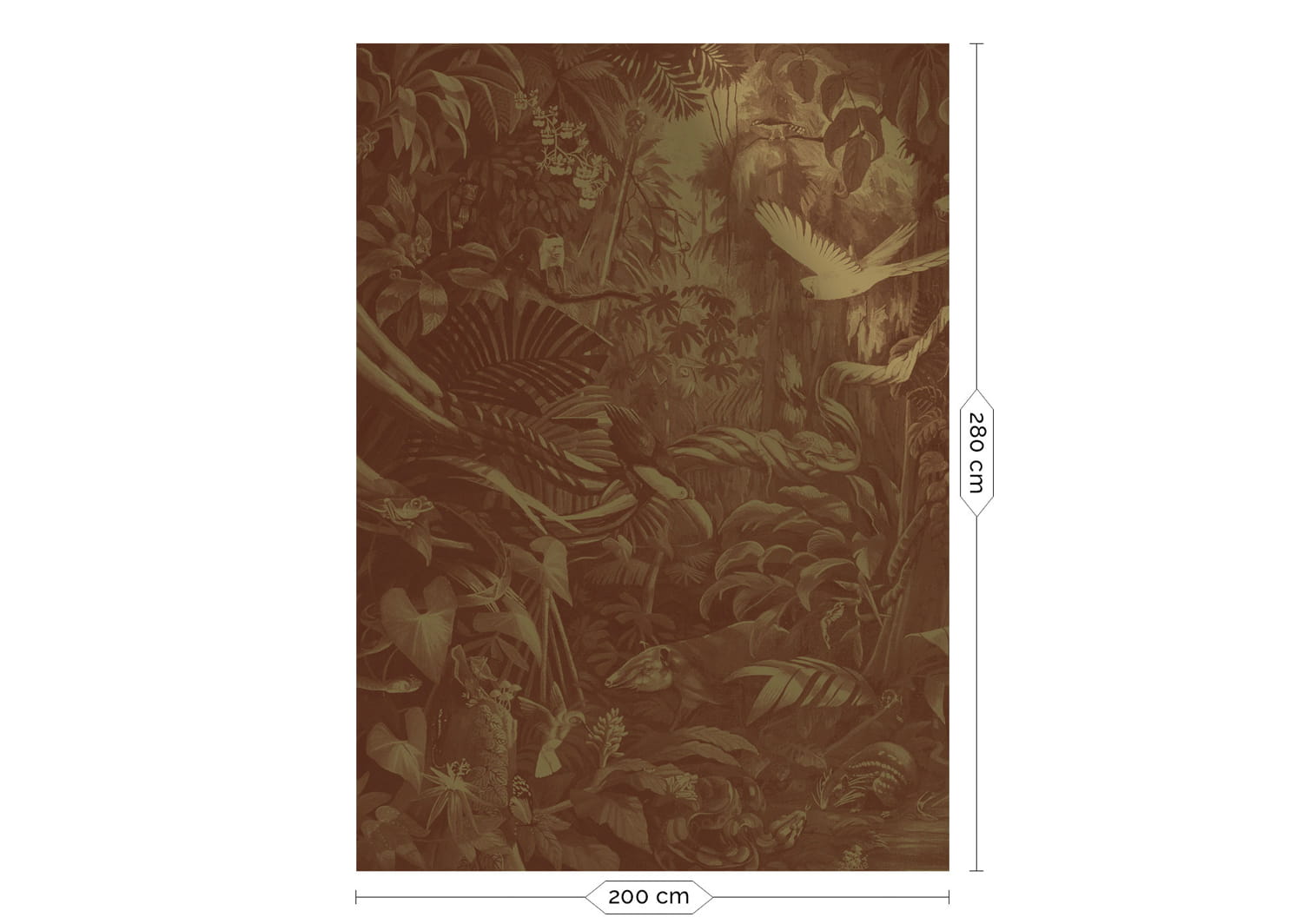 Wandbild Tropical Landscapes Gold 3 - M