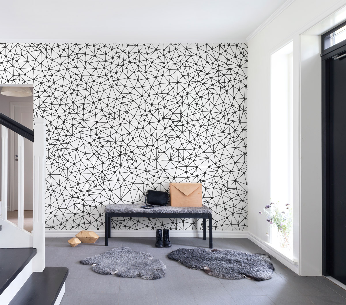 Wandbild Twinkle Twinkle - Black/ White