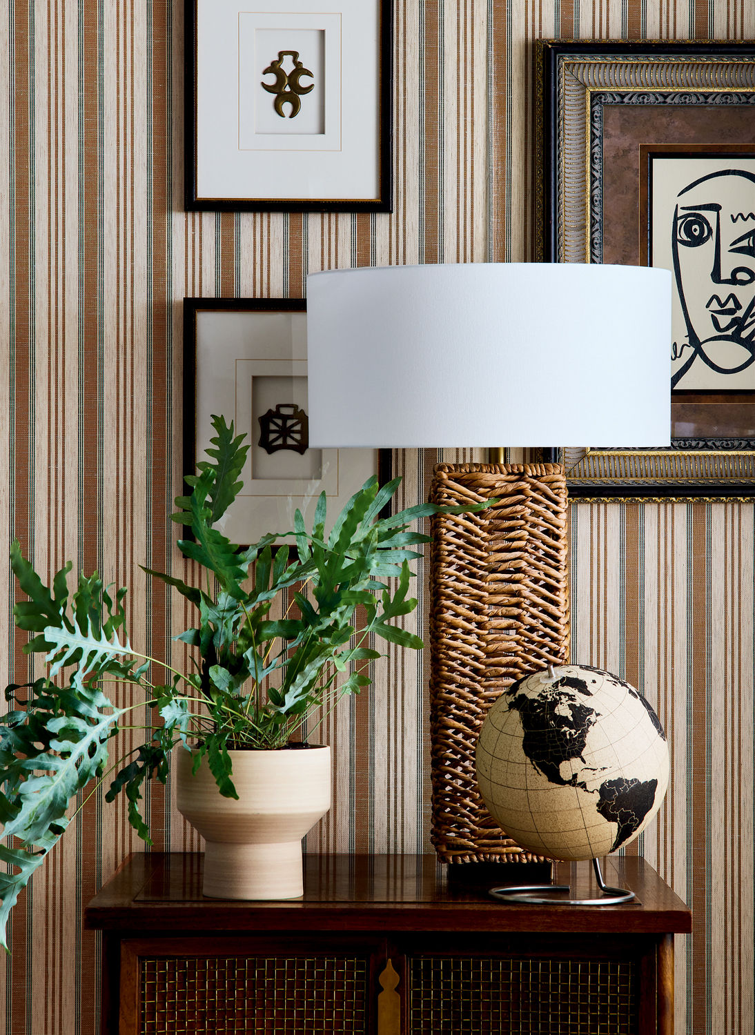 Tapete Bennett Stripe - Cognac