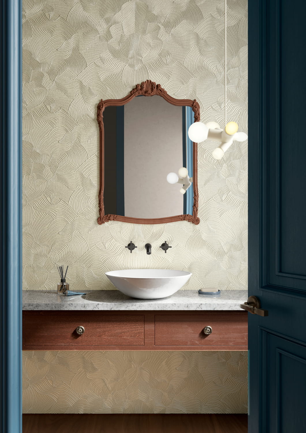 Tapete Techno Bee Embroidered - Ivory