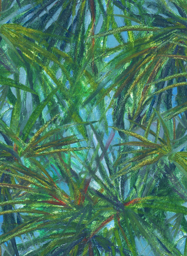 Wandbild Matira - Green Panel 5