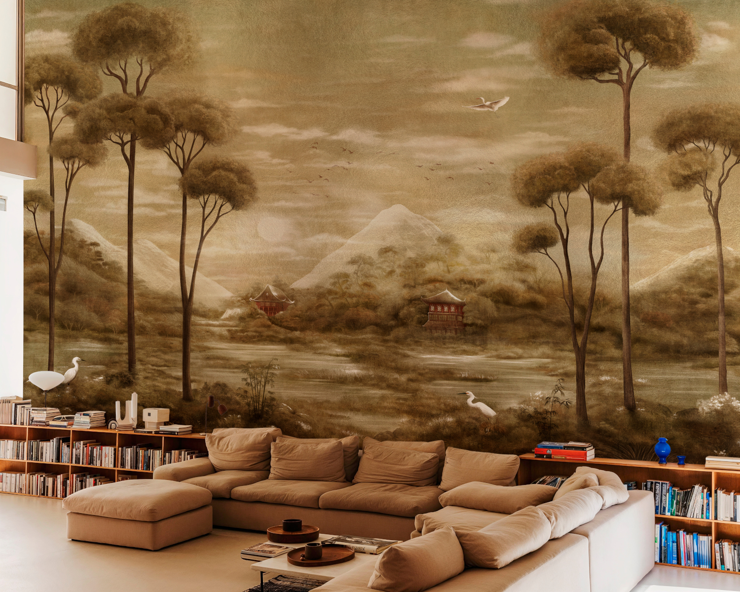 Wandbild Xi Hu Lake - Gold